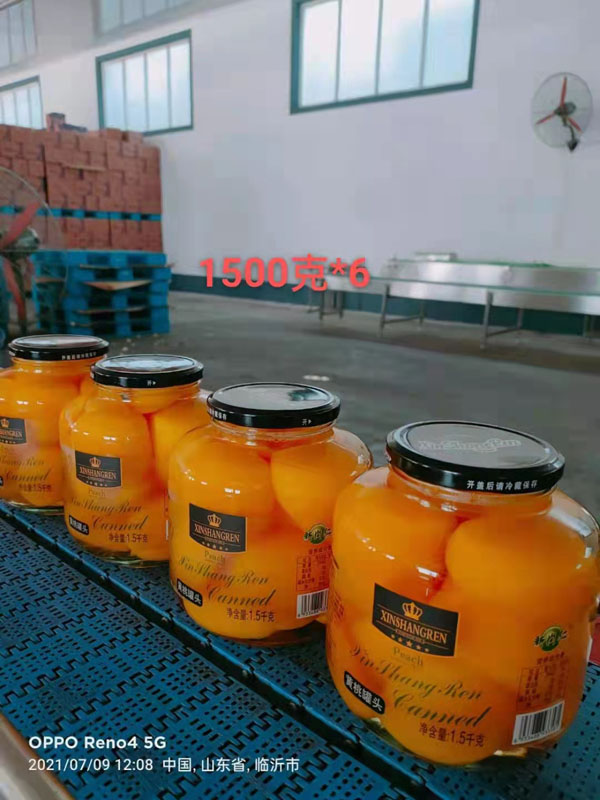 新尚仁1500克桃罐頭